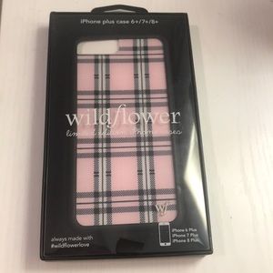 Wildflower Case Pink Plaid